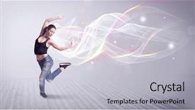  Presentation with hip hop - PPT theme featuring grey wall background with smokey background and a light gray colored foreground