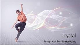  Presentation with hip hop - Slide set featuring grey wall background with smokey background and a light gray colored foreground