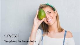  Presentation with mango - Colorful PPT layouts enhanced with grey wall holding fresh mango backdrop and a light gray colored foreground