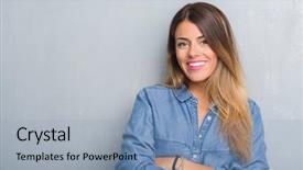  Presentation with open bible over grunge sandstone - Audience pleasing presentation theme consisting of grey wall wearing denim outfit backdrop and a light blue colored foreground