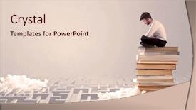  Presentation with pile of fresh cassava - PPT layouts having grey wall with clouds labirynth background and a  colored foreground