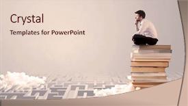  Presentation with pile of stacked firewood prepared - Presentation design with grey wall with clouds labirynth background and a  colored foreground