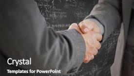  Presentation with math - Audience pleasing presentation design consisting of grey wall with math backdrop and a dark gray colored foreground