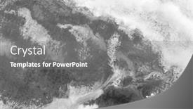  Presentation with watercolor - Audience pleasing slides consisting of grey watercolor background hand painted by brush backdrop and a gray colored foreground