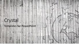  Presentation with wood panel - PPT theme consisting of grey wood panel with jigsaw background and a  colored foreground