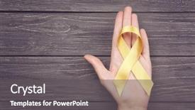  Presentation with cancer - Amazing slide deck having grey wooden background children backdrop and a dark gray colored foreground