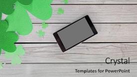  Presentation with holidays - Slide deck consisting of grey wooden boards background background and a light gray colored foreground