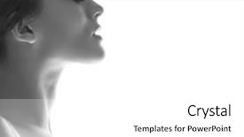  Presentation with japan girl - Amazing theme having greyscale - portrait of attractive young girl backdrop and a white colored foreground