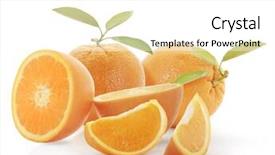  Presentation with orange - Beautiful presentation design featuring gricultur - orange on white background backdrop and a  colored foreground