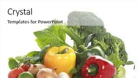  Presentation with vegetables - Beautiful theme featuring gricultur - vegetables on a white background backdrop and a white colored foreground