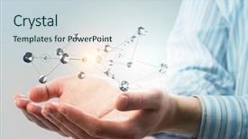  Presentation with connection - Slides enhanced with grid 3d - innovative connection technologies 3d rendering background and a sky blue colored foreground