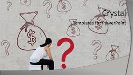  Presentation with digital art women - PPT theme enhanced with grid grey white - digital composite of woman sitting background and a light gray colored foreground