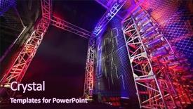  Presentation with boxing fight - Colorful theme enhanced with grid to boxing ring backdrop and a wine colored foreground