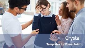  Presentation with grief - PPT layouts enhanced with grief - empathy background and a ocean colored foreground