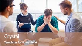  Presentation with grief - Amazing slide deck having grief - support of friends backdrop and a coral colored foreground