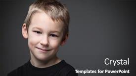  Presentation with grief - Colorful presentation design enhanced with grief-stricken-little-boy-feeling backdrop and a dark gray colored foreground