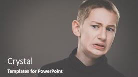  Presentation with grief - Theme having grief-stricken-little-boy-feeling background and a gray colored foreground