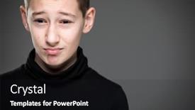  Presentation with grief - Audience pleasing PPT layouts consisting of grief-stricken-little-boy-feeling backdrop and a dark gray colored foreground