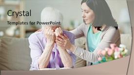  Presentation with grief - PPT theme having grief background and a light gray colored foreground