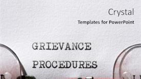  Presentation with phrase keep raising the bar - Presentation theme with grievance-procedures-phrase-written background and a white colored foreground