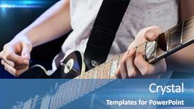  Presentation with music instruments - Cool new PPT layouts with grif - music people musical instruments backdrop and a teal colored foreground