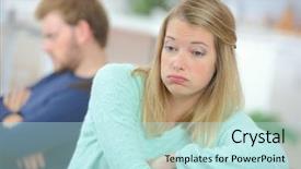  Presentation with relationship - Colorful presentation design enhanced with grif - relationship problems backdrop and a  colored foreground