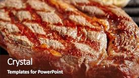  Presentation with beef - Cool new theme with grill background fresh well done backdrop and a tawny brown colored foreground