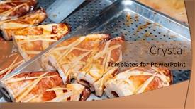  Presentation with food grill - PPT theme enhanced with grill-squid-in-taiwan-local background and a coral colored foreground