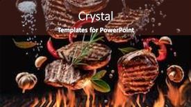  Presentation with meat beef - Cool new theme with grilled-beef-steaks-and-vegetables backdrop and a tawny brown colored foreground