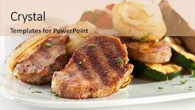  Presentation with hydroponics vegetables hydroponic vegetable - Cool new slides with grilled beef tongue with vegetables backdrop and a  colored foreground