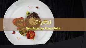  Presentation with grilled - PPT layouts featuring grilled-black-angus-strip-loin background and a tawny brown colored foreground