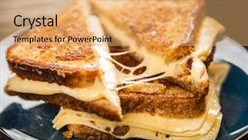  Presentation with sandwich - Amazing presentation theme having grilled cheese sandwich backdrop and a coral colored foreground