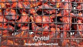  Presentation with mayan - Colorful theme enhanced with grilled chicken in red achiote sauce tikinchik mayan mexico recipe backdrop and a tawny brown colored foreground