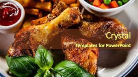  Presentation with kentucky - Amazing presentation having grilled chicken legs with french backdrop and a tawny brown colored foreground