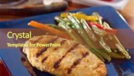  Presentation with grilled chicken - Amazing PPT layouts having grilled-chicken-summer-meal backdrop and a tawny brown colored foreground