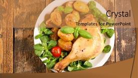  Presentation with duck - Cool new presentation with grilled duck leg with lettuce backdrop and a  colored foreground