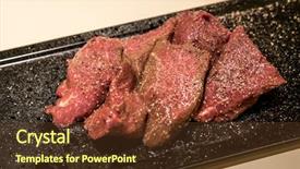  Presentation with grilled - Cool new presentation with grilled freshness japanese deer meat backdrop and a tawny brown colored foreground