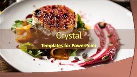  Presentation with beetroot - Presentation enhanced with grilled goat cheese salad pickled beetroot and pumkin cranberry jam pumkin seeds background and a tawny brown colored foreground