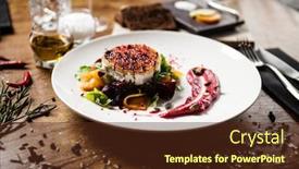  Presentation with beetroot - Cool new presentation theme with grilled-goat-cheese-salad-pickled backdrop and a tawny brown colored foreground