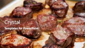  Presentation with pallet - Audience pleasing PPT theme consisting of grilled-meat-cooked-on-pallet backdrop and a tawny brown colored foreground