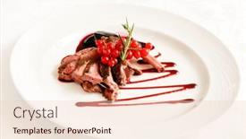  Presentation with currant - Cool new slides with grilled-rack-of-lamb backdrop and a lemonade colored foreground