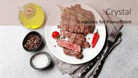  Presentation with steak - 