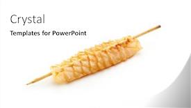  Presentation with grilled - Slide deck enhanced with grilled-squid-isolated-over-white background and a white colored foreground