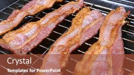  Presentation with bacon - Presentation design with parking spot in barcelona background and a ocean colored foreground