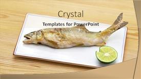  Presentation with salt - Presentation theme with grilled-sweetfish-with-salt-ayu background and a lemonade colored foreground