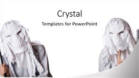  Presentation with halloween - Colorful theme enhanced with grim reaper - monster with scythe in halloween backdrop and a white colored foreground