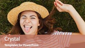  Presentation with top hat - Slides featuring grimace - top view of a lovely background and a  colored foreground