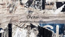  Presentation with posters - PPT theme with grime - old posters grunge textures background and a  colored foreground