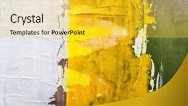  Presentation with posters - Colorful theme enhanced with grime - old posters grunge textures backdrop and a  colored foreground