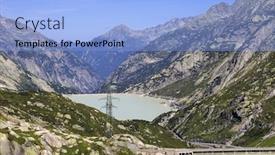  Presentation with alps - PPT theme consisting of grimsel pass alps mountains switzerland background and a light blue colored foreground